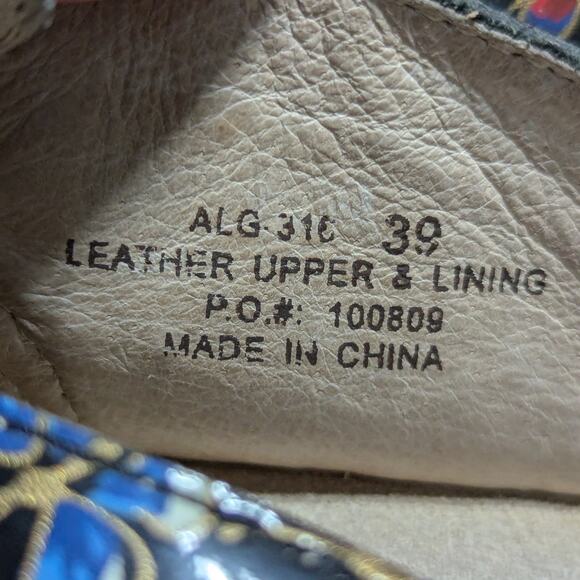 Alegria By PG Lite Patent Leather Butterfly Clogs Slip On Shoes Womens 9 Mules - Picture 6 of 7